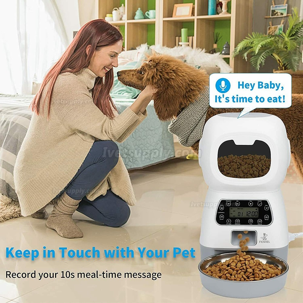 Automatic Cat Feeder 4.5L Timed Cat Feeder with Window LCD